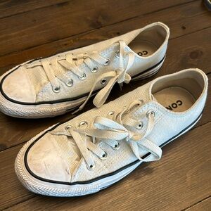 White sparkle converse